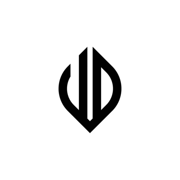 シンプルな連続形状スタイルの幾何学的なデザインのテンプレートとUoのモノグラムロゴの手紙白の背景に隔離 — ストックベクタ