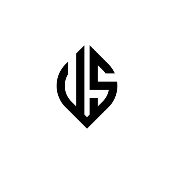 Lettre Logo Monogram Avec Modèle Conception Géométrique Style Forme Continue — Image vectorielle