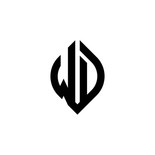 Логотип Літери Monogram Простим Шаблоном Геометричного Дизайну Тривалої Форми Ізольовано — стоковий вектор