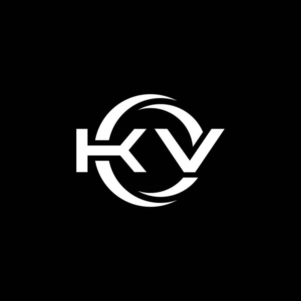 Логотип Літери Monogram Простою Формою Округленим Шаблоном Дизайну Ізольовано Чорному — стоковий вектор