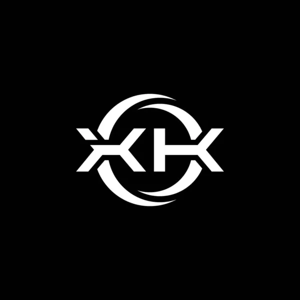 Monogram Logo Písmeno Jednoduchým Tvarem Kruhovým Zaobleným Designem Šablony Izolované — Stockový vektor