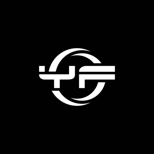 Monogram Logo Letter Met Eenvoudige Vorm Cirkel Afgerond Ontwerp Template — Stockvector