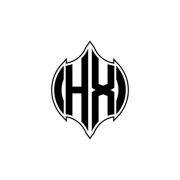 Monograma Logotipo Letra Com Linha Gemoteric Design Estilo Forma Arredondada — Vetor de Stock