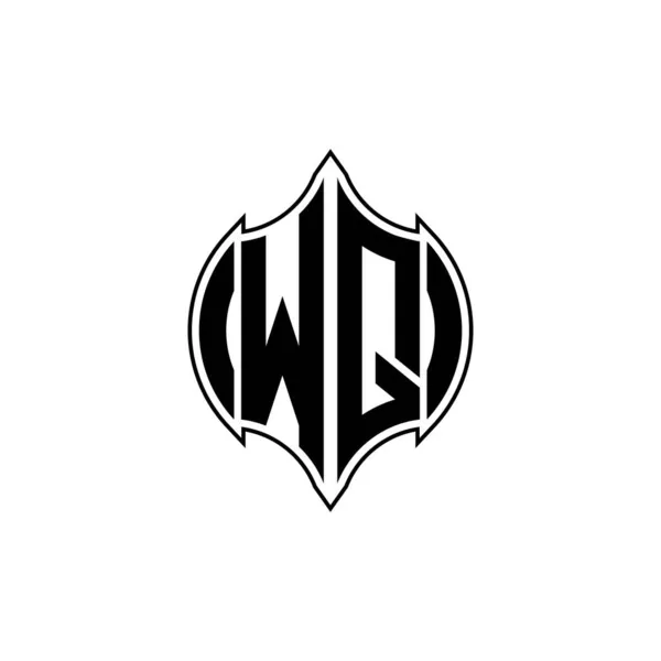 Letra Del Logotipo Del Monograma Con Diseño Estilo Forma Redondeada — Archivo Imágenes Vectoriales