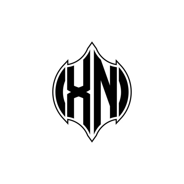 Monogram Logotyp Bokstav Med Gemoteric Linje Rundad Form Stil Design — Stock vektor
