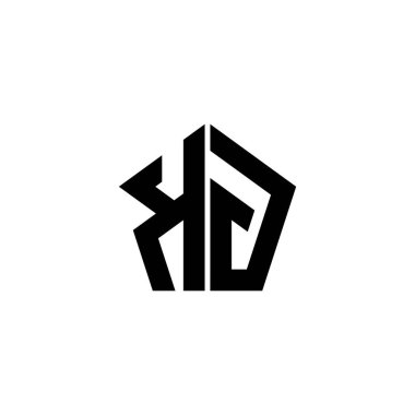Beyaz arkaplanda izole edilmiş çokgen geometrik şekil tasarımlı KG Monogram logo harfi. Yıldız çokgeni, kalkan yıldızı geometriği.