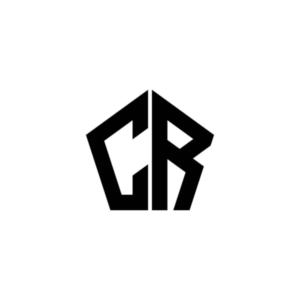 Litera Logo Monogram Wieloboczną Geometryczną Stylistyką Odizolowaną Białym Tle Gwiazda — Wektor stockowy
