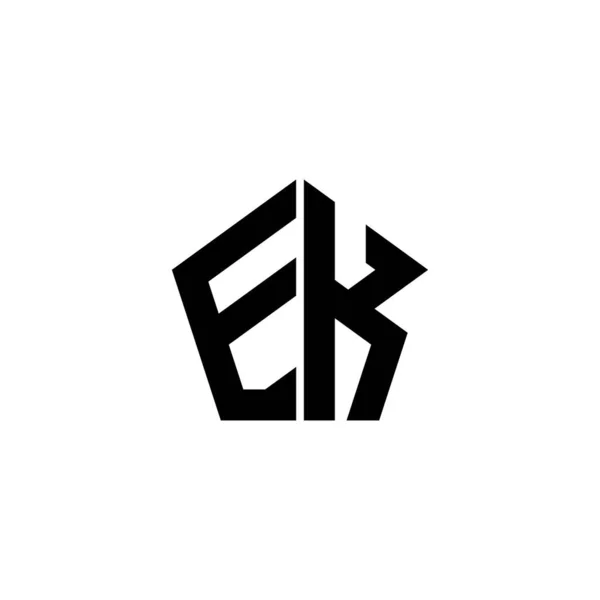 Letra Del Logotipo Monogram Con Diseño Estilo Geométrico Poligonal Aislado — Archivo Imágenes Vectoriales