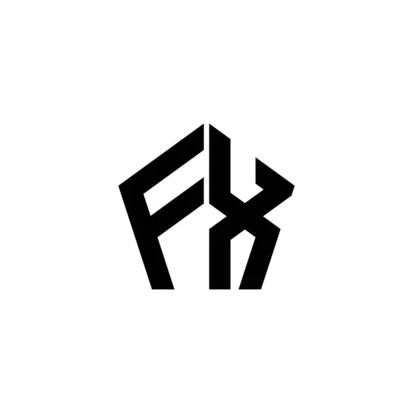 Carta Logotipo Monogram Con Diseño Estilo Geométrico Poligonal Aislado Sobre — Vector de stock