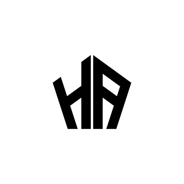 Logotipo Monograma Letra Com Design Estilo Geométrico Poligonal Isolado Fundo —  Vetores de Stock