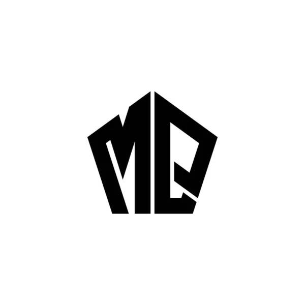Буква Логотипа Monogram Многоугольной Геометрической Формой Белом Фоне Полигональ Звёзд — стоковый вектор
