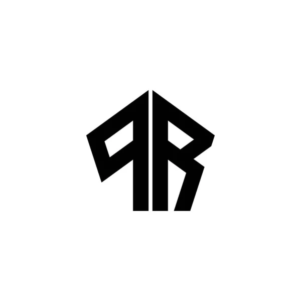 Monogram Λογότυπο Επιστολή Πολυγωνικό Γεωμετρικό Σχήμα Στυλ Σχεδιασμού Που Απομονώνονται — Διανυσματικό Αρχείο