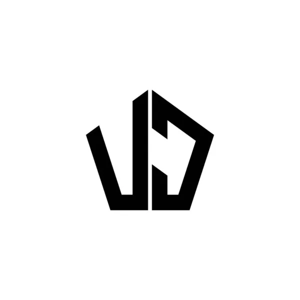 Carta Logo Monogram Con Diseño Estilo Geométrico Poligonal Aislado Sobre — Archivo Imágenes Vectoriales