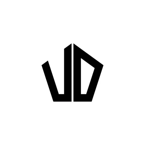 Буква Логотипа Многоугольной Геометрической Формой Белом Фоне Полигональ Звёзд Геометрия — стоковый вектор