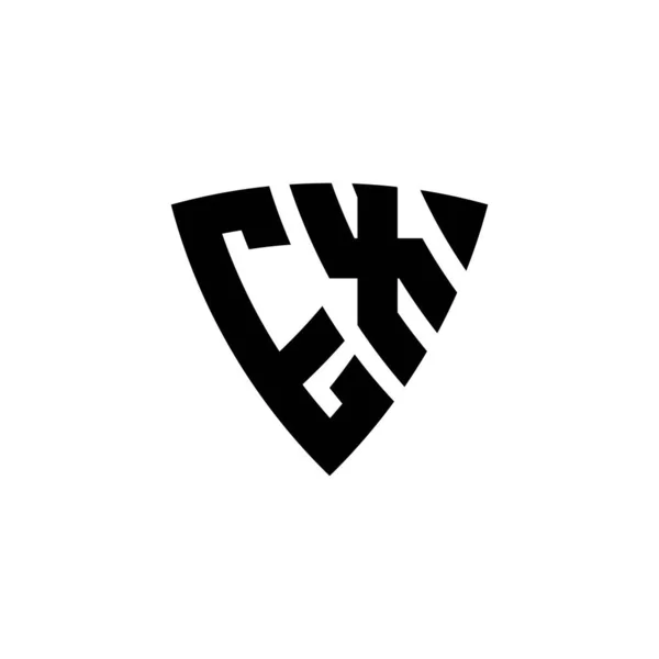 Litera Logo Monogram Trójkątnym Kształtem Ekranu Odizolowana Białym Tle Logo — Wektor stockowy