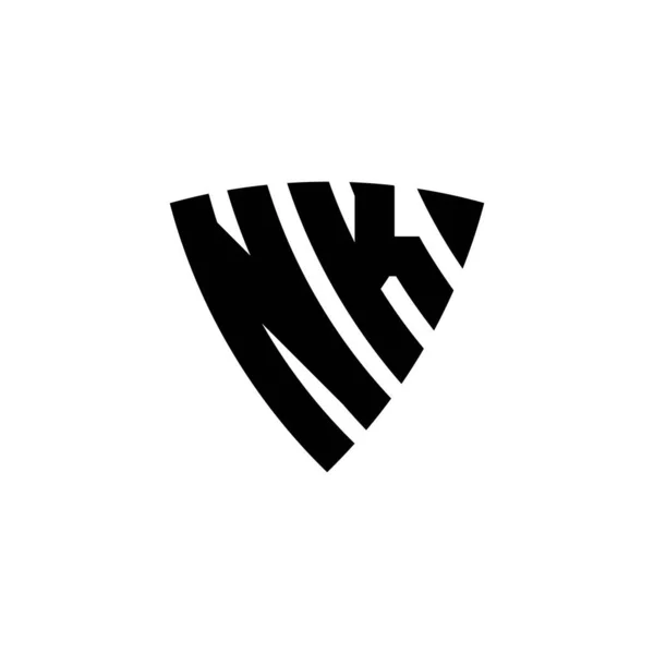 Beyaz Arkaplanda Izole Edilmiş Monogram Logo Harfleri Üçgen Monogram Logosu — Stok Vektör