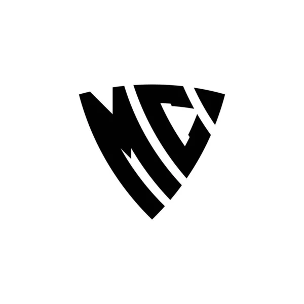 Буква Логотипа Рисунком Виде Треугольника Выделена Белом Фоне Логотип Монограммы — стоковый вектор