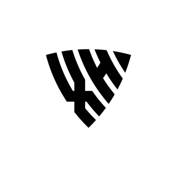 Litera Logo Monogram Trójkątnym Kształtem Ekranu Białym Tle Logo Trójkąta — Wektor stockowy