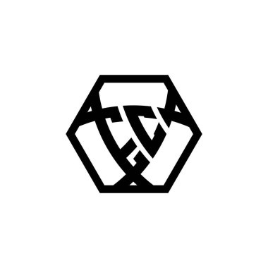 AK monogram logo harfi ve üçgen şekilli altıgen yuvarlak. Üçgen monogram logosu, kalkan monogramı, üçgen kalkan harfi..