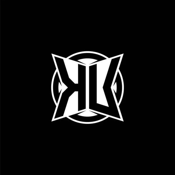 Літера Логотипу Monogram Простим Сучасним Дизайном Форми Круглий Монограмний Логотип — стоковий вектор