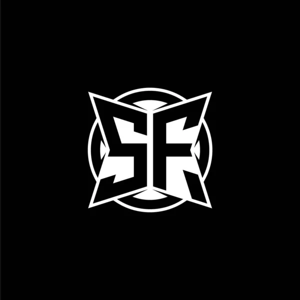 Буква Логотипа Простым Современным Дизайном Формы Логотип Округлой Монограммы — стоковый вектор