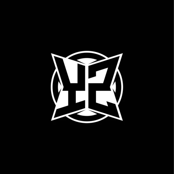 Буква Логотипа Monogram Простым Современным Дизайном Формы Логотип Округлой Монограммы — стоковый вектор