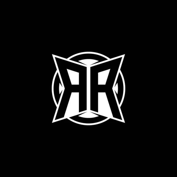 Carta Logotipo Monogram Con Diseño Estilo Moderno Sencillo Logo Redondeado — Archivo Imágenes Vectoriales
