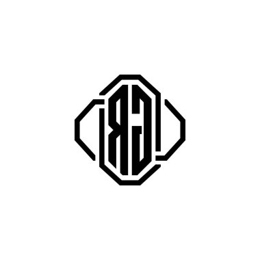 RG Monogram logo harfi ve basit modern antika tasarım. Lüks vintage tasarım, retro satır yuvarlak tasarım.