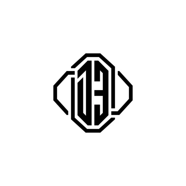 Літера Логотипу Monogram Простим Сучасним Дизайном Вінтажного Ретро Розкішний Вінтажний — стоковий вектор