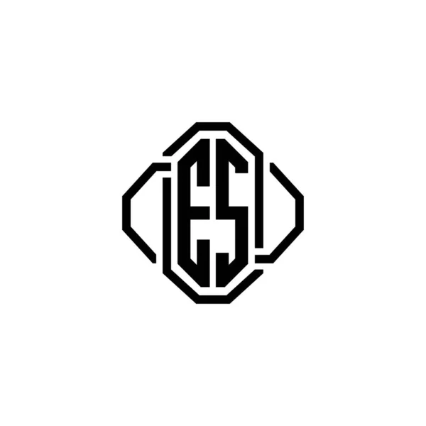 Monogram Logo Harfi Basit Modern Antika Tasarımı Lüks Vintage Tasarım — Stok Vektör