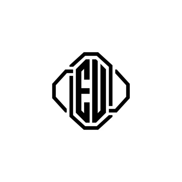 모노그램 로고는 빈티지 그래피 디자인 편지를 빈티지 디자인 노선둥근 디자인 — 스톡 벡터