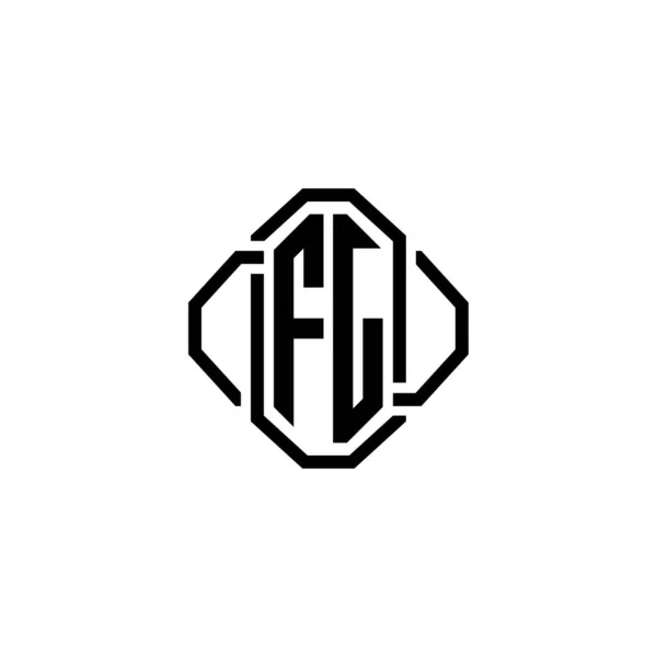 Monogram Litery Logo Prosty Nowoczesny Vintage Stylu Retro Projektu Luksusowy — Wektor stockowy
