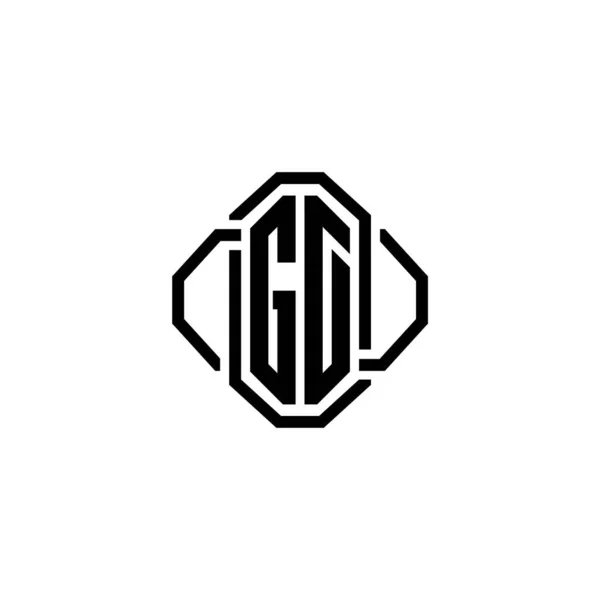 Логотип Monogram Простим Сучасним Вінтажним Ретро Стилем Розкішний Вінтажний Дизайн — стоковий вектор