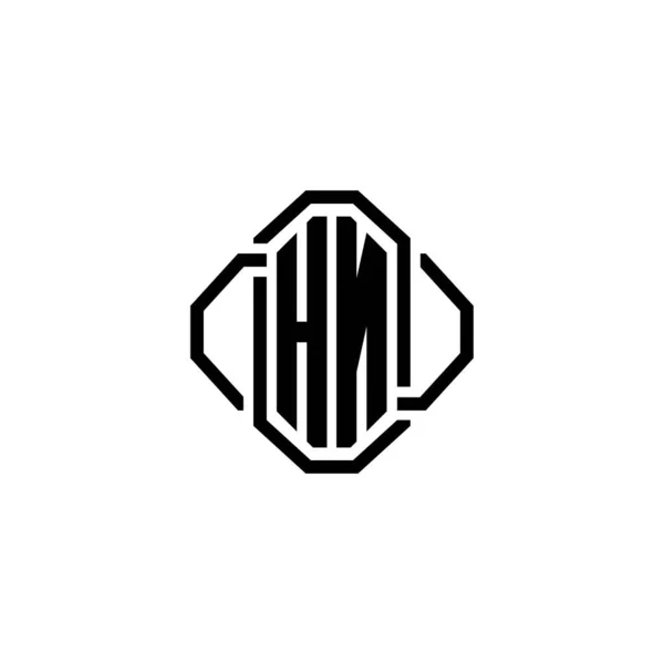Логотип Літери Monogram Простим Сучасним Вінтажним Ретро Стилем Розкішний Вінтажний — стоковий вектор