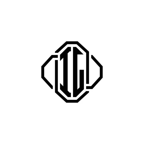 Monogram Logo Dopis Jednoduchým Moderním Retro Stylu Designu Luxusní Vinobraní — Stockový vektor