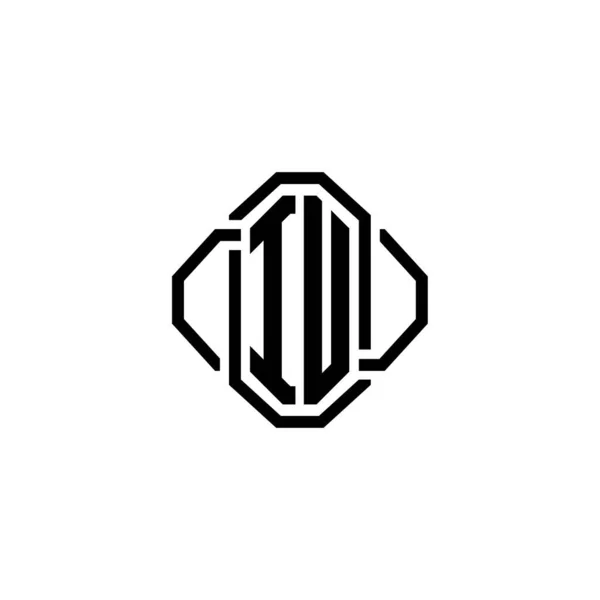 Monogram Logo Dopis Jednoduchým Moderním Retro Stylu Designu Luxusní Vinobraní — Stockový vektor