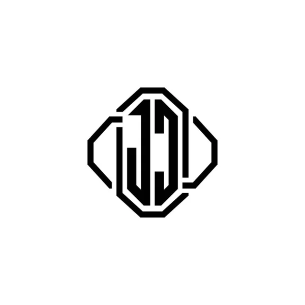 Carta Logotipo Monograma Com Projeto Moderno Simples Estilo Retro Vintage —  Vetores de Stock