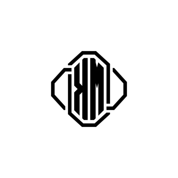Logo Monogram Dopis Jednoduchým Moderním Retro Designem Luxusní Vinobraní Design — Stockový vektor