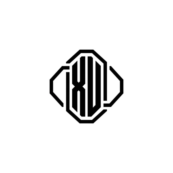Monogram Logo Buchstabe Mit Einfachem Modernem Retro Design Luxus Vintage — Stockvektor