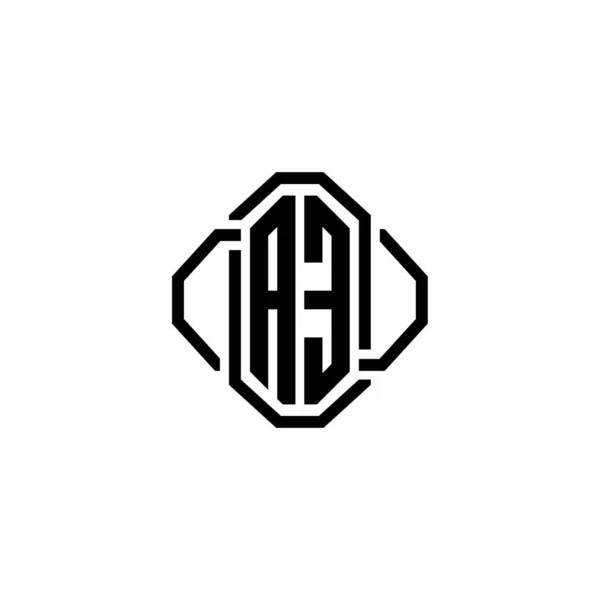 Monogram Logo Dopis Jednoduchým Moderním Retro Stylu Designu Luxusní Vinobraní — Stockový vektor