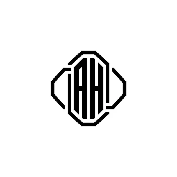 Monogram Logo Bokstav Med Enkel Modern Vintage Retro Stil Design — Stock vektor