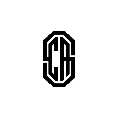 CA Monogram logo harfi. Basit, modern, antika bir tasarım. Lüks vintage tasarım, retro satır yuvarlak tasarım.