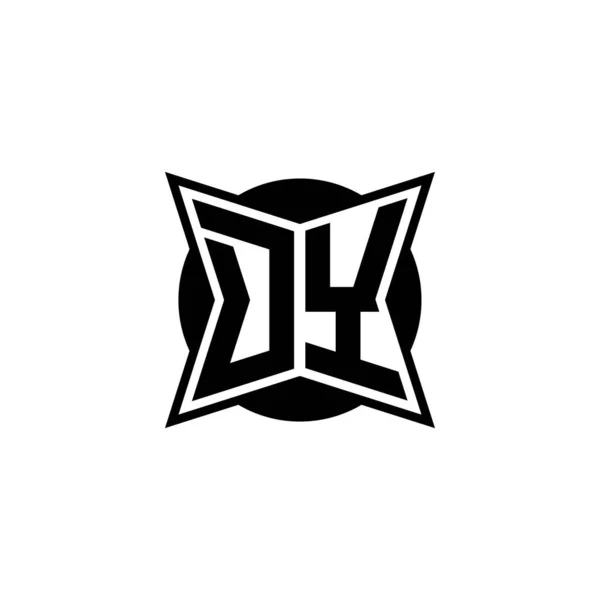 Monogramm Logo Buchstabe Mit Modernen Geometrischen Stil Design Geometrische Form — Stockvektor