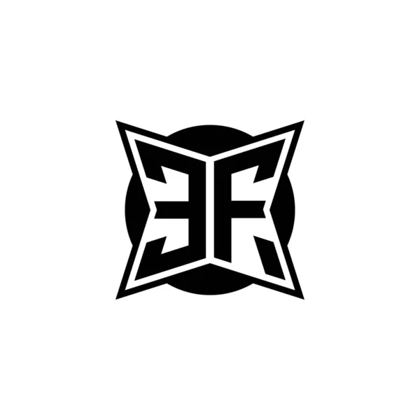 Litera Logo Monogramu Nowoczesnym Geometrycznym Wzornictwie Geometryczny Kształt Zaokrąglony Okrągły — Wektor stockowy