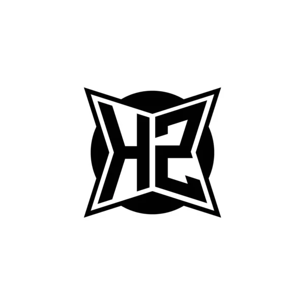 Letra Del Logotipo Del Monograma Con Diseño Estilo Geométrico Moderno — Vector de stock