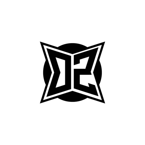 Monogram Logo Letra Con Diseño Estilo Geométrico Moderno Forma Geométrica — Vector de stock