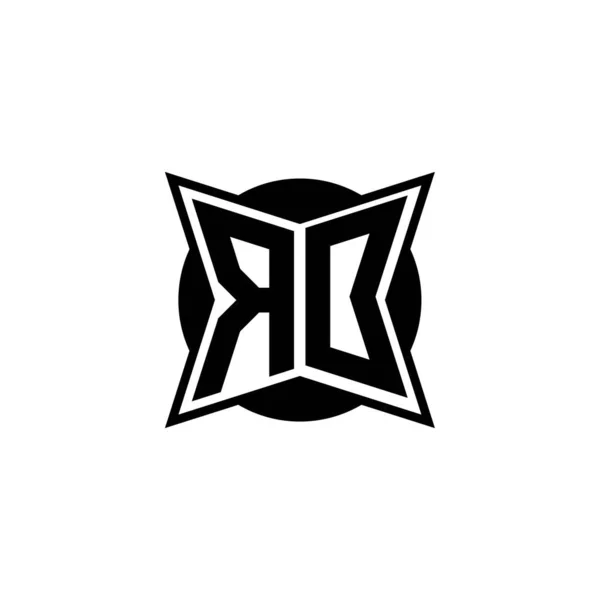 Lettera Logo Monogram Con Design Moderno Stile Geometrico Forma Geometrica — Vettoriale Stock