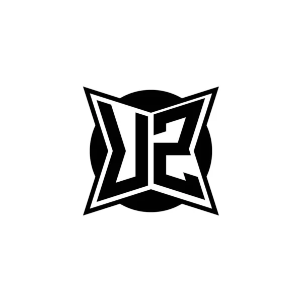 Carta Logotipo Monogram Con Diseño Estilo Geométrico Moderno Forma Geométrica — Vector de stock