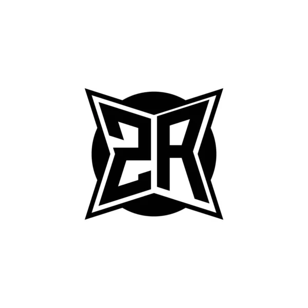 Letra Del Logotipo Del Monograma Con Diseño Estilo Geométrico Moderno — Vector de stock