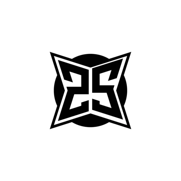 Monogram Logotyp Bokstav Med Modern Geometrisk Stil Design Geometrisk Form — Stock vektor